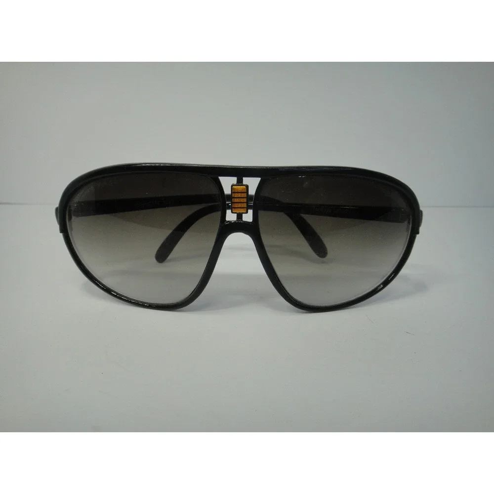 Vintage Corvette 3237 Black Aviator Sunglasses Gradient Lens Made Taiwan 12932